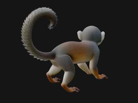 Monkey Statue Design 29 - 3D Print Model 3D Print Model