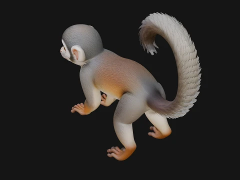 Monkey Statue Design 29 - 3D Print Model 3D Print Model