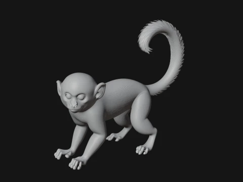 Monkey Statue Design 29 - 3D Print Model 3D Print Model