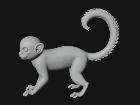 Monkey Statue Design 29 - 3D Print Model 3D Print Model