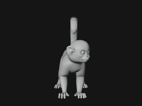 Monkey Statue Design 29 - 3D Print Model 3D Print Model