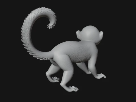 Monkey Statue Design 29 - 3D Print Model 3D Print Model