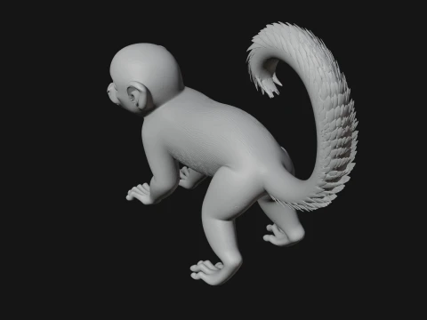 Monkey Statue Design 29 - 3D Print Model 3D Print Model