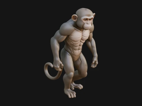 Monkey Statue Design 30 - 3D Print Model 3D Print Model