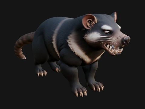 Tasmanian Devil Statue Design 3 - 3D Print Model 3D printmodel