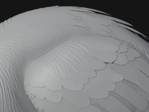 Cassowary Bird Statue Design 4 - 3D Print Model 3D Print Model