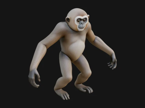 Monkey Statue Design 32 - 3D Print Model 3D Print Model