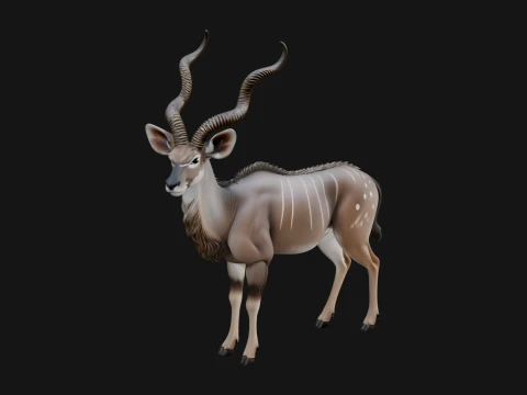 Gazelle Statue Design 37 - 3D Print Model 3D Druckmodell