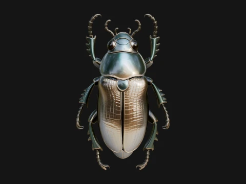 Beetle Statue Design 36 - 3D Print Model 3D Print Model