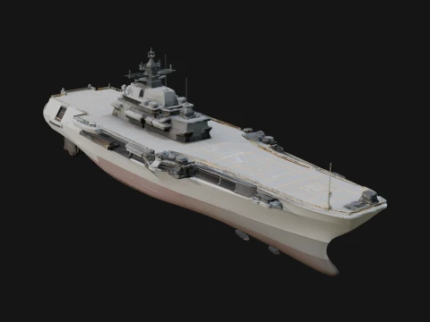 Sci Fi Warship Model Design 26 - 3D Print Model 3D Print Model