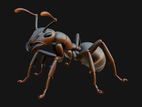 Worker Ant Statue Design 3 - 3D Print Model 3D Print Model