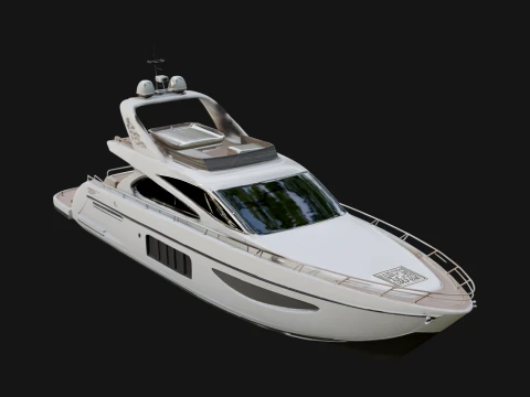 Motor Yacht Model Design 47 - 3D Print Model 3D Print Model