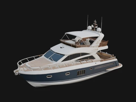 Motoryacht-Modelldesign 48 &ndash; 3D-Druckmodell 3D Druckmodell