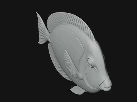 Tropical Fish Statue Design 1 - 3D Print Model 3D Print Model