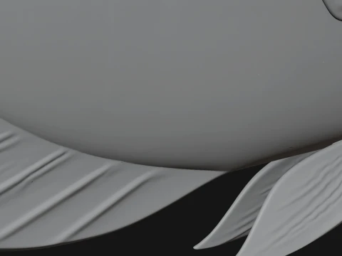 Tropical Fish Statue Design 1 - 3D Print Model 3D Print Model