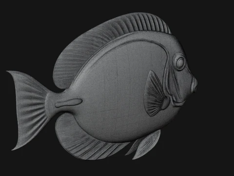 Tropical Fish Statue Design 1 - 3D Print Model 3D Print Model
