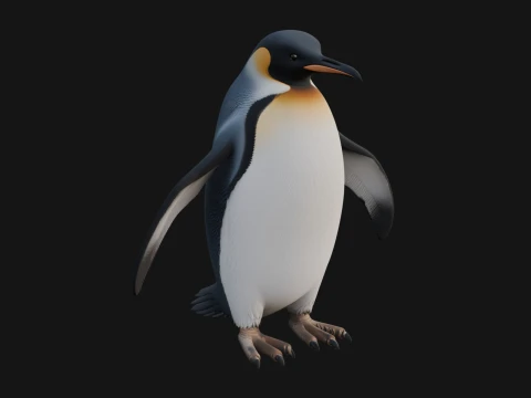 Penguin Bird Statue Design 1 - Modello di stampa 3D Modello di stampa 3D