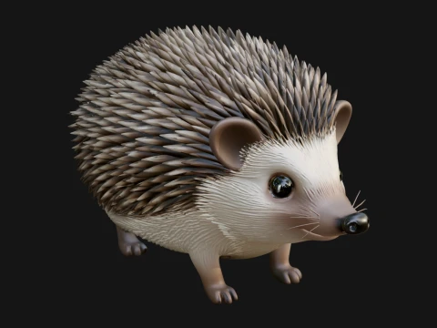 Hedgehog Statue Design 1 - 3D Print Model 3D Print Model