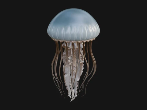 Jellyfish Statue Design 1 - 3D Print Model 3D Print Model