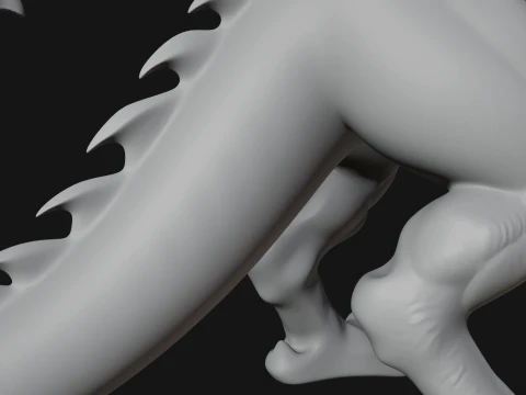 Winged Dragon Demon Statue Design 23 - 3D Print Model 3D Print Model