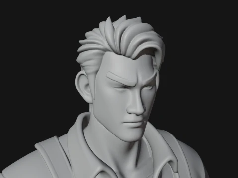 Construction Worker Statue Design 7 - 3D Print Model 3D Print Model