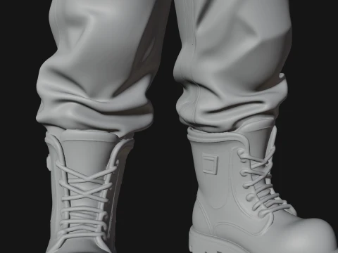 Construction Worker Statue Design 7 - 3D Print Model 3D Print Model