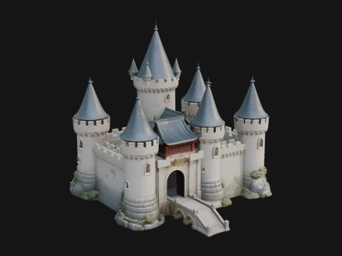 Fairy Tale Castle Design 30 - 3D Print Model 3D Принт Модель