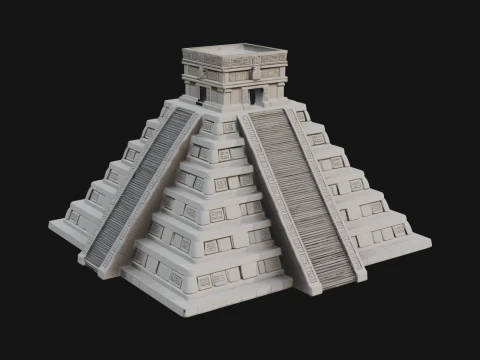 Step Pyramid Temple Design 28 - 3D Print Model 3D Print Model
