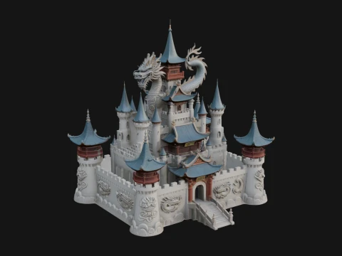 Fairy Tale Castle Design 31 - 3D Print Model 3D Print Model