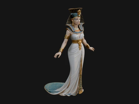 Egyptian Queen Statue Design 4 - 3D Print Model 3D Print Model