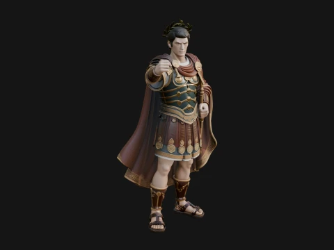 Roman Emperor Statue Design 10 - 3D Print Model 3D Print Model