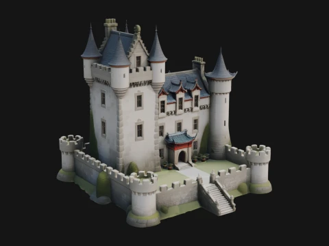 Fairy Tale Castle Design 33 - 3D Print Model 3D Print Model