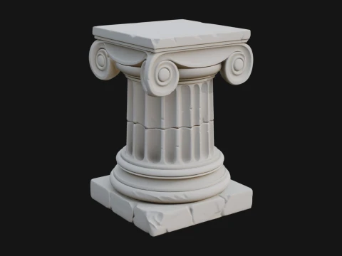 Carved Column Capital Design 29 - 3D Print Model 3D Print Model