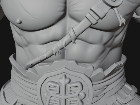 Orc Warrior Statue Design 5 - 3D Print Model 3D Print Model