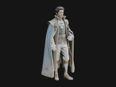 Projeto da estátua do oficial napoleônico 15 - modelo de impressão 3D Modelo de Impressão 3D