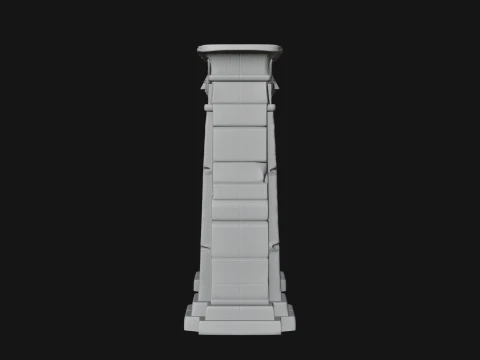 Egyptian Temple Gate Design 8 - 3D Print Model 3D Print Model