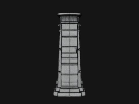 Egyptian Temple Gate Design 8 - 3D Print Model 3D Print Model