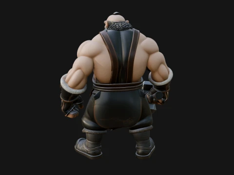 Dwarf Blacksmith Statue Design 3 - 3D Print Model 3D Print Model