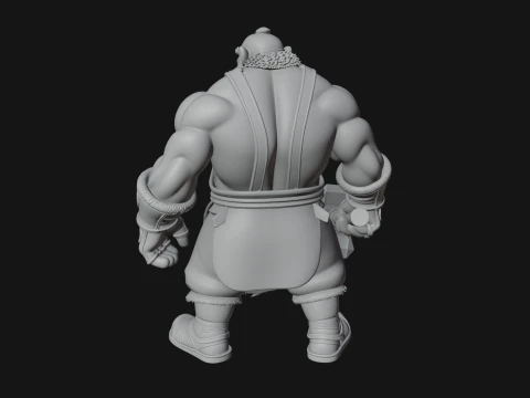 Dwarf Blacksmith Statue Design 3 - 3D Print Model 3D Print Model