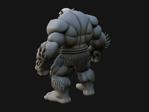 Stone Rock Golem Statue Design 5 - 3D Print Model 3D Print Model