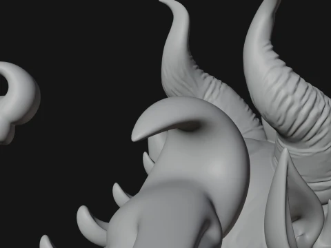 Winged Dragon Demon Statue Design 27 - 3D Print Model 3D Print Model