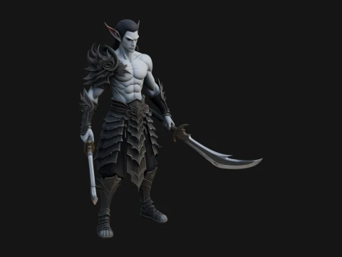 Elven Lord Statue Design 11 - 3D Print Model 3D Print Model