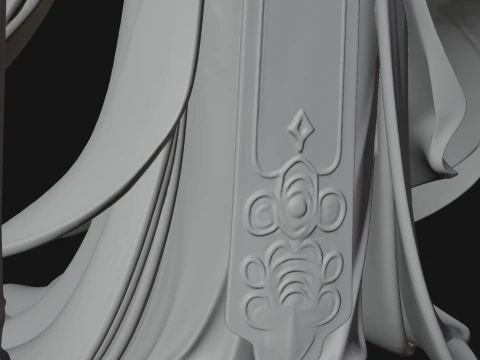 Elven High Mage Statue Design 15 - 3D Print Model 3D Print Model