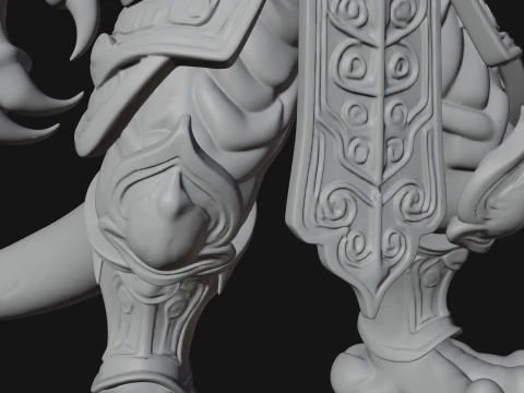 Winged Dragon Demon Statue Design 29 - 3D Print Model 3D Print Model