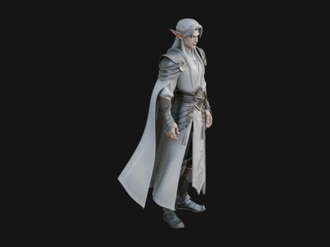 Elven Lord 동상 디자인 13 - 3D 인쇄 모델 3D 프린트 모델