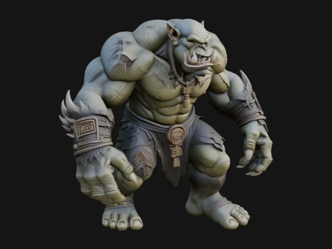 Cave Troll Statue Design 8 - 3D Print Model 3D 프린트 모델
