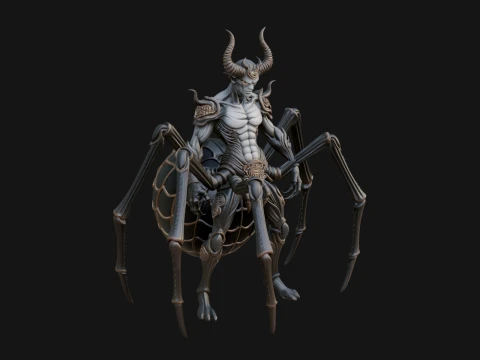 Spider Legged Demon Statue Design 8 - 3D Print Model 3D Druckmodell