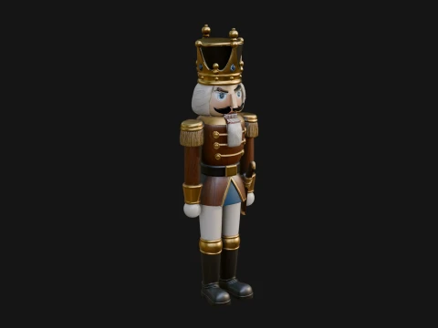 Nutcracker Soldier Statue Design 6 - 3D Print Model 3D Print Model