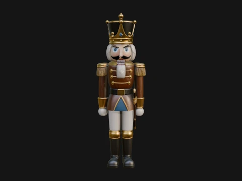 Nutcracker Soldier Statue Design 6 - 3D Print Model 3D Print Model