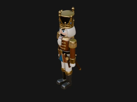 Nutcracker Soldier Statue Design 6 - 3D Print Model 3D Print Model